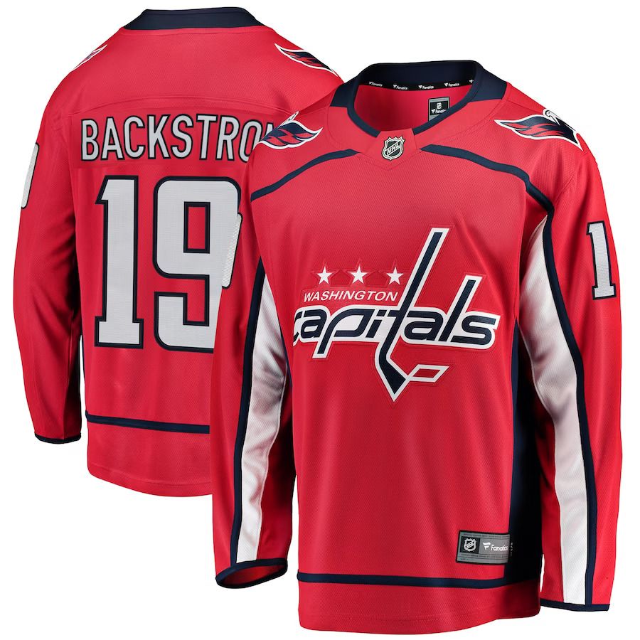 Men Washington Capitals #19 Nicklas Backstrom Fanatics Branded Red Breakaway Player NHL Jersey